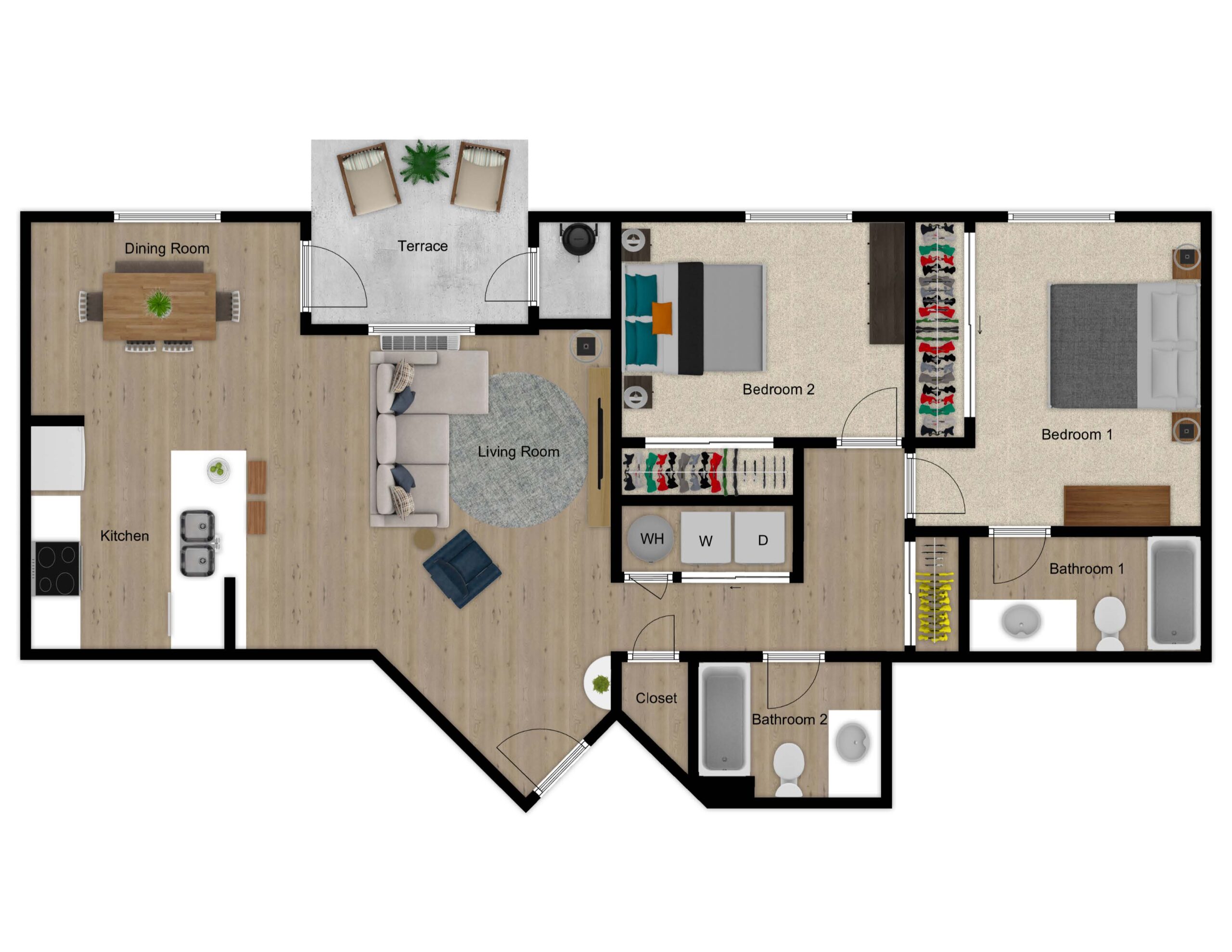 Floor Plans | MeadowBrook Villas Apartments in Newberg OR